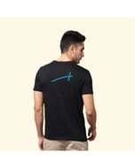 Greys&Blues Pima Round Neck T-Shirt-Black SH